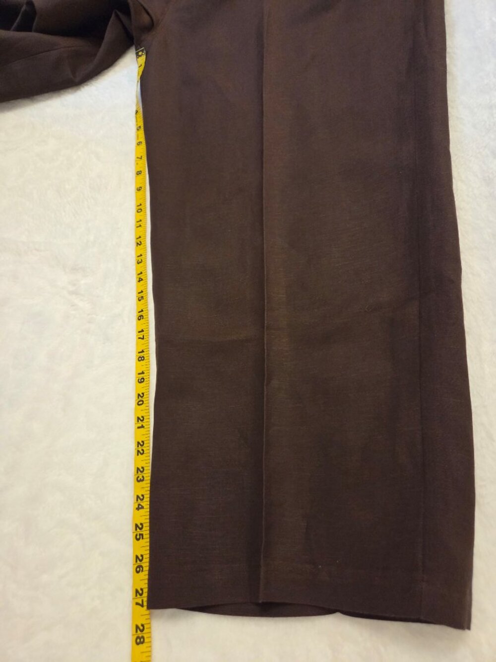 NWT Cubavera Men’s Chocolate Brown Linen Blend Drawstring Pants - XXL (44-46) - Picture 13 of 14